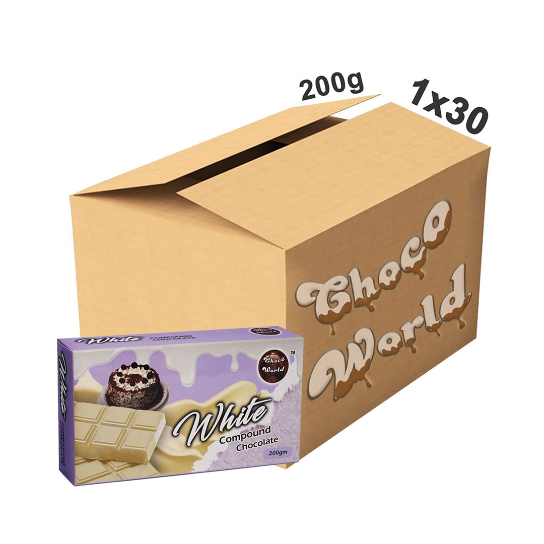 White Compound Chocolate 200g Bulk