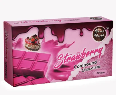 Strawberry Compound Chocolate 200g Slab