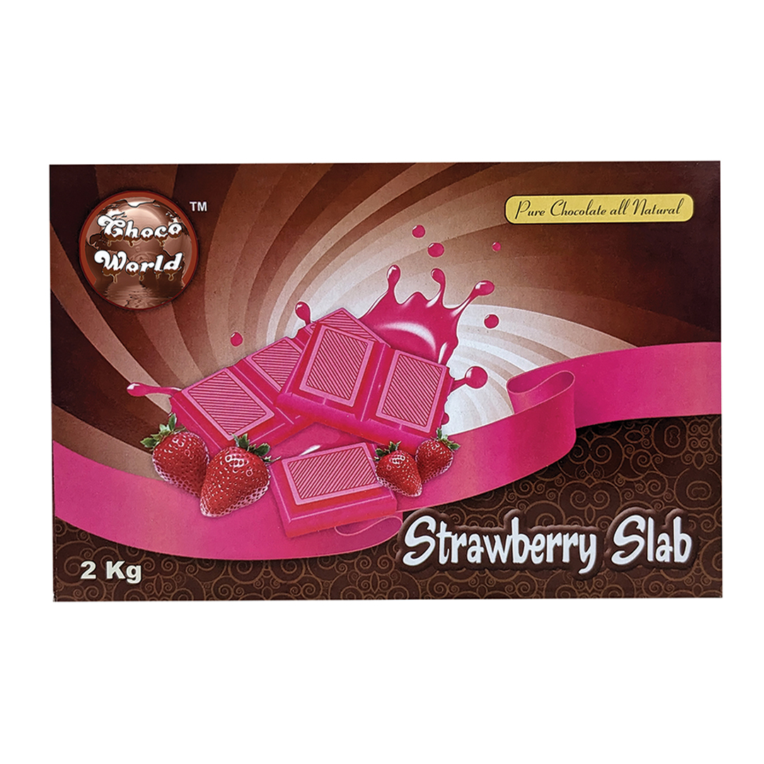 Strawberry Chocolate Slab 2 KG